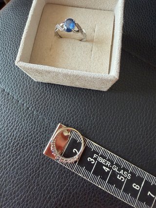 2 Anillos Oro blanco Zafiros y Diamantes
