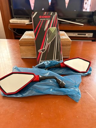 Retrovisores Moto Soko Rojos