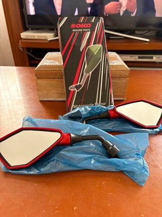 Retrovisores Moto Soko Rojos