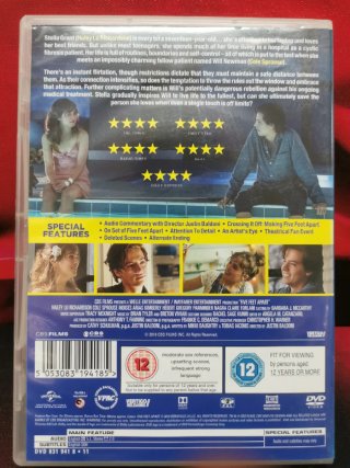 DVD Five Feet Apart - Romance y Drama