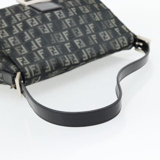 FENDI Zucchino Canvas Mamma Baguette Shoulder Bag