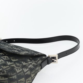FENDI Zucchino Canvas Mamma Baguette Shoulder Bag