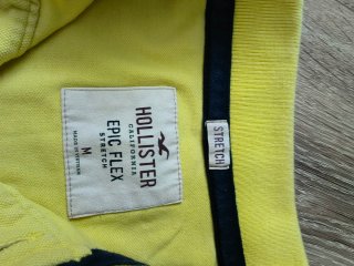 Polo Hollister Amarillo Talla M