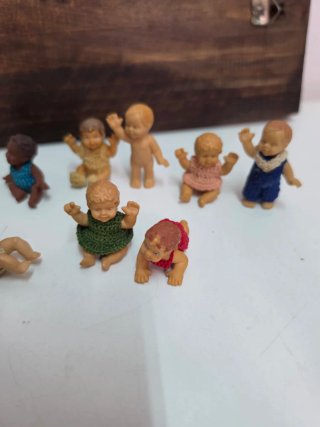 Lote 14 Bebés Miniatura Vintage