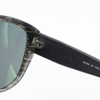 CHANEL Matelasse Sunglasses Plastic Lamb Skin