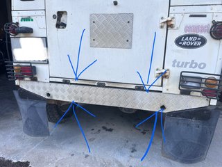 Lamiera per Telaio Posteriore Land Rover defender