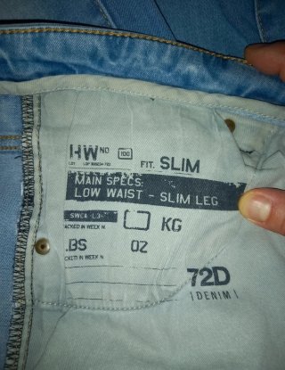 Jeans Denim 72D Blu