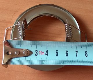 Aro empotrable LED metal