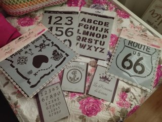 Lote Plantillas Manualidades Números y Letras