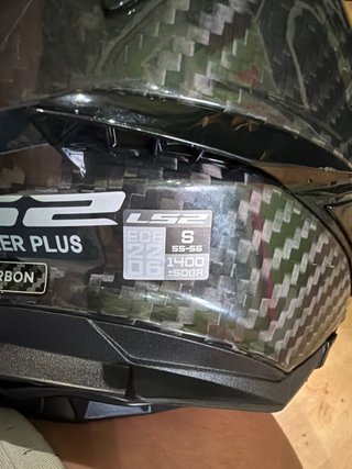 Casco Enduro Fibra Carbono Talla S  con dos usos