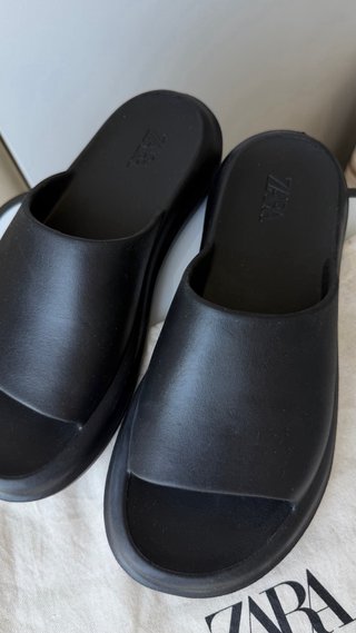 Sandalias Zara Negras Hombre
