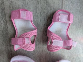 Protecciones skate/patinaje rosa