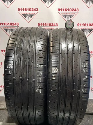 215 55 17 V CONTINENTAL RUEDA AL 90% VIDA UTIL