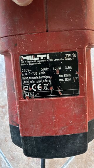 Taladro percutor HILTI TE 16