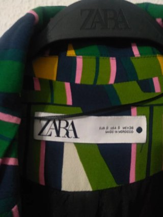 Chaleco Zara estampado geométrico