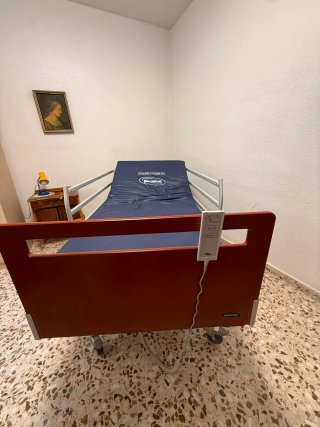 Cama articulada, andadores, silla de ducha, etc