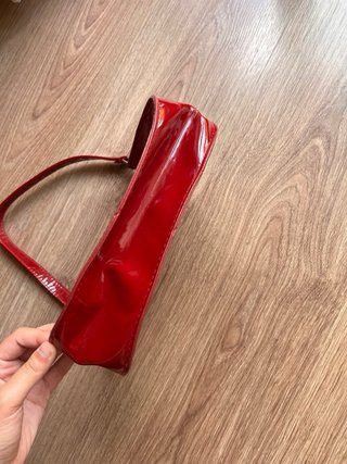 Bolso rojo charol Shein