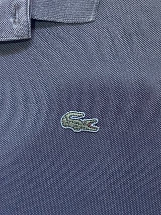 Vintage Lacoste Navy Long Sleeve Polo Shirt retro