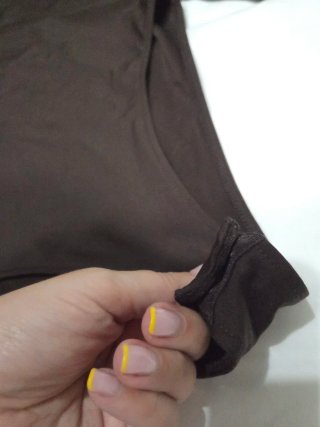 Body Zara manga larga marrón