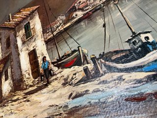 Cuadro al Óleo Marinero Grande (105x88) Nadal