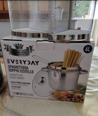 Pentola Spaghettiera Everyday 6L Acciaio Ino