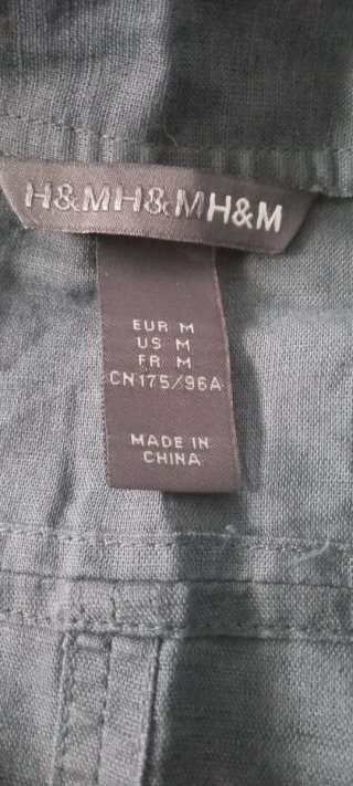 Camisa H&M Gris Talla M