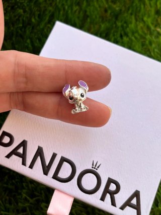 Charm Stitch Disney Pandora Plata Morado