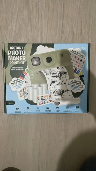 Kit Cámara Instantánea Impresora Verde