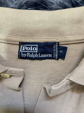 Polo Ralph Lauren Manga Larga Beige vintage retro