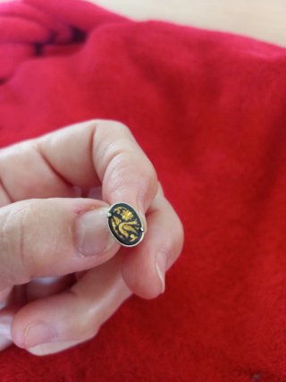 Pendientes Damasquinado Toledo Negros y Dorados