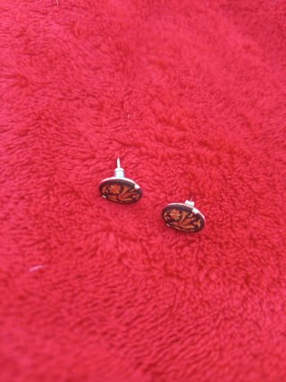 Pendientes Damasquinado Toledo Negros y Dorados
