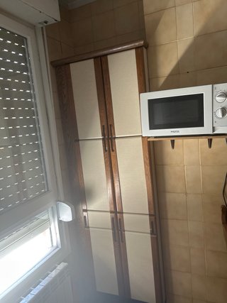 cocina con horno, vitro, campana y microondas
