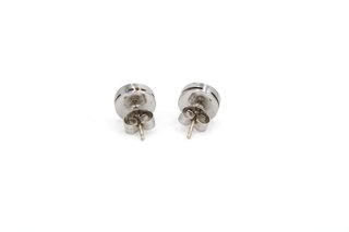 049-04-00202 Pendientes Oro Blanco 18K Diamantes