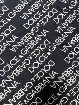 Dolce & Gabbana Foulard Seta Bianco Nero