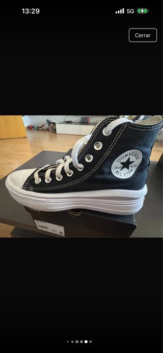 Zapatillas Converse plataforma negras