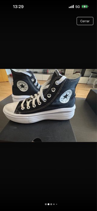 Zapatillas Converse plataforma negras