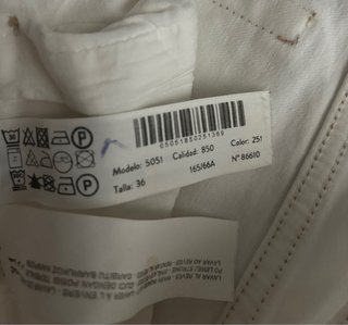 Vaqueros Massimo Dutti blancos T.36