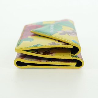 BALENCIAGA Paper Mini Wallet Trifold Leather