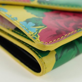 BALENCIAGA Paper Mini Wallet Trifold Leather