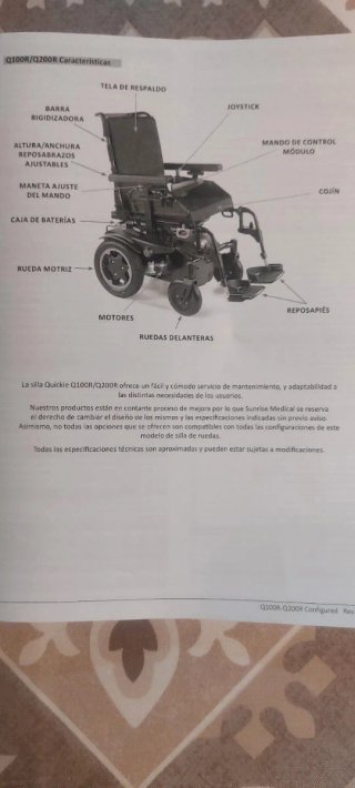 Silla de ruedas eléctrica QUICKIE