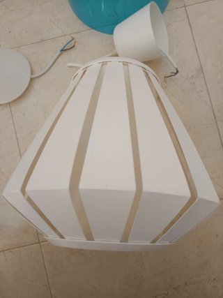 Conjunto Lámparas IKEA y Conforama (Azul/Blanco) 4