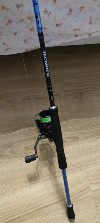 Caña Shimano Technium + Carrete Okuma