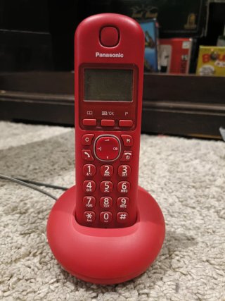 Teléfono Inalámbrico Panasonic Rojo