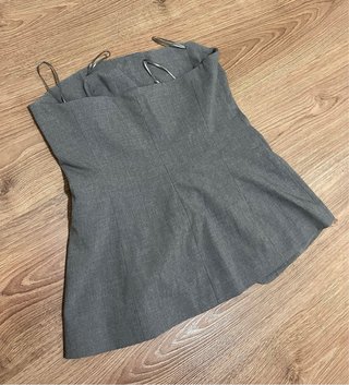 Top traje gris Stradivarius Talla M