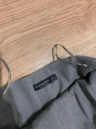 Top traje gris Stradivarius Talla M