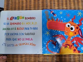 ¿Quieres tocar a un dragón? Libro sensorial
