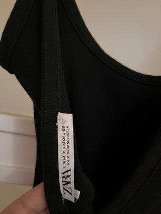 Vestido negro Zara Talla M