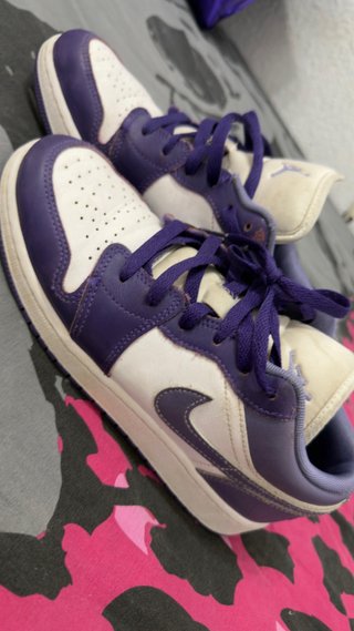 Bambas Jordan Lilas y Blancas