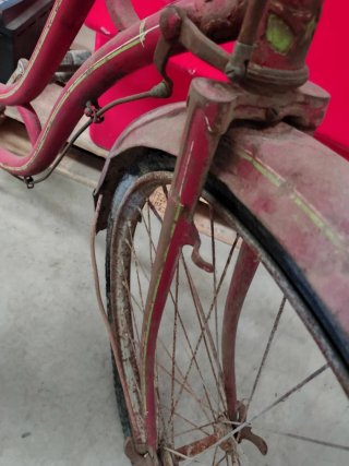 Bicicleta Retro Roja