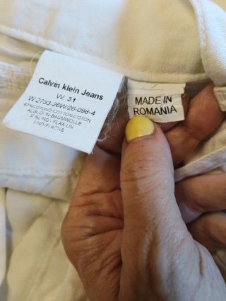 Pantalón Calvin Klein Talla L(44) Blanco cmo nuevo